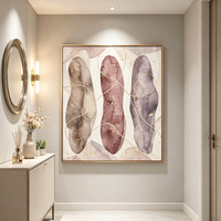 Peinture abstraite à l'aquarelle dorée sur toile encadrée, faite à la main, contemporaine, texturée, moderne, grande taille, décoration murale pour salon
