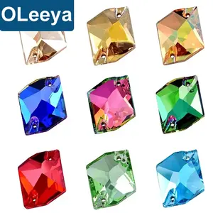Top Quality Cosmic Sew On Rhinestones Glass Stone Crystal Cosmic Shape 18 Colors Clothing Wedding Accessories