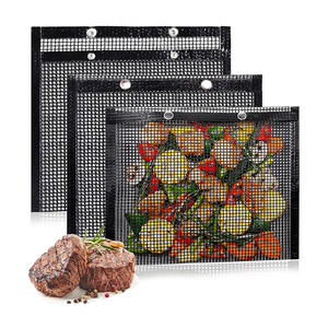 Filet de barbecue écologique lavable et résistant à la chaleur, sac de cuisson antiadhésif en PTFE pour grils à gaz, charbon de bois, <span class=keywords><strong>électrique</strong></span>s et fours - Product Image 2