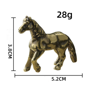 ทองเหลืองรูปปั้นสัตว์จําลองม้าของเล่นยูนิคอร์นเครื่องประดับทองแดงหัตถกรรม - Product Image 4