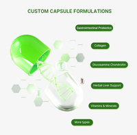 Fruit-flavour collageen complex capsules voedingssupplement voor gezonde haargroei, huid en nagels