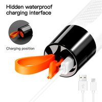 Brosse de nettoyage électrique multifonctionnelle 5 en 1 rechargeable par USB pour la salle de bain, la douche, la baignoire, le verre et la voiture.