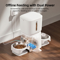 Distributeur automatique intelligent surélevé pour animaux de compagnie 6L avec bol incliné à 5 degrés pour réduire la fatigue du cou et favoriser une posture saine, contrôle par application, OEM