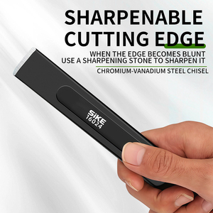 <span class=keywords><strong>Ciseau</strong></span> plat de maçonnerie avec manche TPR pour la démolition et le travail de la pierre, idéal pour les artisans du métal et les maçons - Vente en gros - Product Image 4