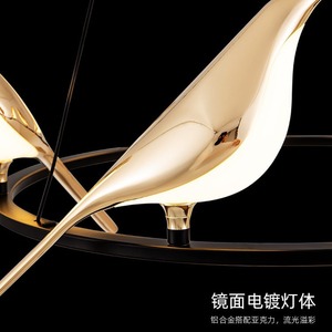 2023 Modern Minimalist Magpie Pendant <b>Light</b> Unique Creative Lighting Fixture for <b>Dining</b> Rooms Living Rooms Bars & <b>Dining</b> Tables - Product Image 4