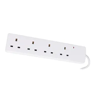 Venta al por mayor multi Socket UK Plug Extension Lead Board Power Strip Extension Socket