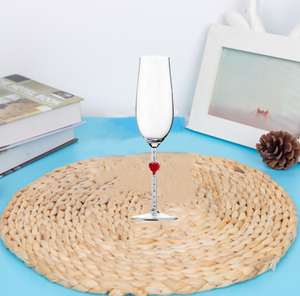 Wholesale Customized Hand Blown Love Heart <strong>Champagne</strong> Goblet <strong>Luxury</strong> <strong>Flute</strong> <strong>Champagne</strong> Coupe <strong>Flute</strong> for Wedding Party - Product Image 3
