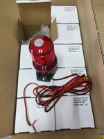 Feux stroboscopiques LED DC10/110V, balise clignotante, lumière d'avertissement d'urgence, stroboscope rouge de sécurité avec câble de 10 pieds pour chariot élévateur