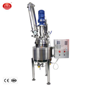 Reactores de mezcla química Reactor de acero inoxidable de 20l con agitador mecánico Reactor de acero inoxidable con camisa con condensador - Product Image 1