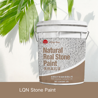 Peinture à haute adhérence effet pierre naturelle, anti-décapage, texture granit rugueuse, pour projets de construction de murs en ciment et béton