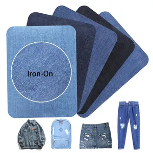 Factory Price Customizable Size Repair Jeans Knee Ironing Denim Patches For Repairing Jeans