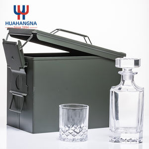 Juego de decantador de licor Bourbon único con logotipo personalizado, vasos de whisky transparentes con caja de munición para cócteles y cajas de almacenamiento de regalos - Product Image 6