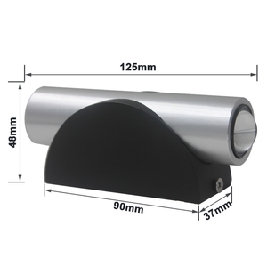 EU tiêu chuẩn 2W 6W AC85-265V lên và xuống dẫn đèn tường xuống Đèn treo tường trang trí phòng ánh sáng trong nhà ngắn thẳng Đèn tường - Product Image 6