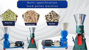 Machine à granulés d'aliments pour animaux 400-500 kg/h pour le traitement du maïs / de la paille / des céréales, utilisation agricole avec <span class=keywords><strong>moteur</strong></span> triphasé - Product Image 2