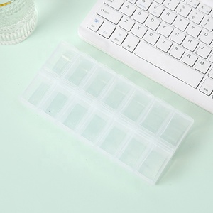 Pastillero Semanal de 7 Días, Resistente a Niños, de Grado Alimenticio, con Compartimentos AM/PM, Portátil, Multicolor, con Logotipo Personalizado - Product Image 5