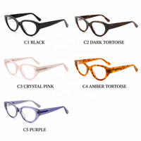 Lunettes optiques en acétate Mazzucchelli pour femme, forme ronde, style vintage rétro élégant, personnalisables avec logo, prêtes pour la prescription, échantillonnage sur 7 jours