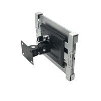 Support mural pour tablette en alliage d'aluminium, fixation par vis rotative, antivol, compatible iPad, moule universel, 10-13 pouces