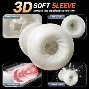 Juguete Sexual Masculino 5 en 1 con 10 Vibraciones <span class=keywords><strong>y</strong></span> Lamidas, 7 Empujes <span class=keywords><strong>y</strong></span> 5 Succionadas, Juguete Sexual para Adultos con Calefacción, Masturbador Masculino, Bomba para Pene - Product Image 2