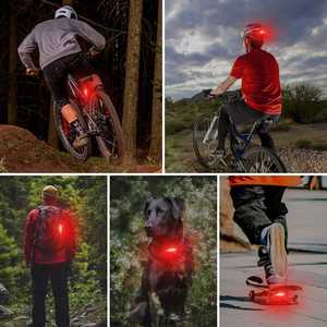 High Elasticity Strap Bike Tail <b>Light</b> Custom Logo <b>USB</b> <b>Rechargeable</b> COB LED 4 Modes Promotional Gift High Brightness Rear <b>Light</b> - Product Image 4
