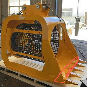 Godet de criblage hydraulique robuste pour excavatrice |   Tamis à tambour pour terre, compost et déchets |   Support OEM |   Outil certifié CE - Product Image 3