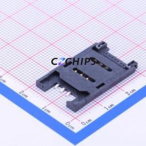SIM-107 SIM Card Connector SMD Connector Flip Cover Type Mini SIM Card Card Holder 2.5mm - Product Image 1