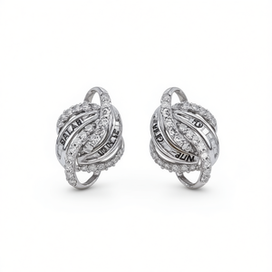 ซาราห์ ไวท์ โกลด์ต่างหูเพชรทรงกลม ทรงบริลเลียนท์คัท สี D ธรรมชาติ สำหรับผู้หญิง สวมใส่ได้ทุกวัน หรูหรา รุ่น E3354 - Product Image 1