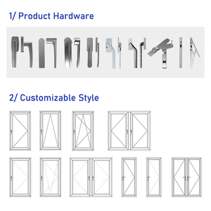 <span class=keywords><strong>Fenêtre</strong></span> inclinable et tournante en aluminium à isolation thermique EEHE Fenêtres à battant en aluminium à triple vitrage - Product Image 4