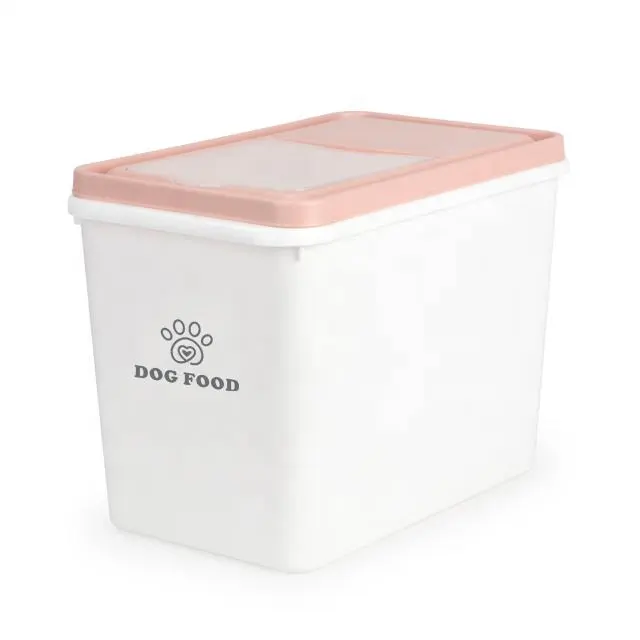 15kg cat dog food storage container accept custom logo dustproof pet food storage box/bin