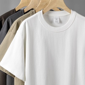 T-Shirt da Uomo in Puro Cotone 240g, Vestibilità Ampia, Collo Tondo, Manica Corta, Tinta Unita, Resistente alle Pieghe e all'Usura, Top Casual - Product Image 2