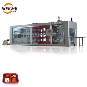 Tự động ba trạm thực phẩm dùng một lần <span class=keywords><strong>container</strong></span> máy làm nhanh nhựa PP chân không hình thành máy hộp thức ăn nhanh - Product Image 5