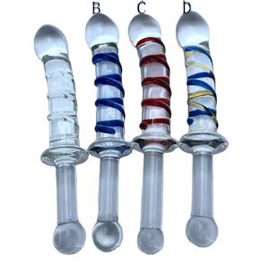 Dildo in Vetro Borosilicato Liscio <span class=keywords><strong>per</strong></span> Massaggio Prostatico e Punto G, Giocattolo Sessuale Trasparente <span class=keywords><strong>per</strong></span> Uomo o Donna - Product Image 1