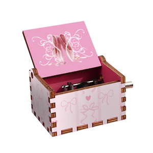 Tùy Chỉnh 18-Lưu Ý Hạnh Phúc Sinh Nhật Phim Hoạt Hình Bằng Gỗ Tay Quay Quay Hộp Âm Nhạc Mới Đến Hộp Phim Với Xoay Tính Năng Cho Quà Tặng Sinh Nhật - Product Image 4