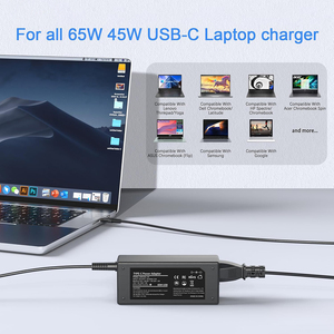Adaptateur de chargeur pour <span class=keywords><strong>ordinateur</strong></span> portable 65W 20V 3.25A Type C, chargeur USB C pour Chromebook Samsung Google Computer, adaptateur secteur - Product Image 2