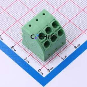 1725315 Spring Terminal Block Through hole Component (THT),P=5mm Connector ( Construction: 1x3P )( Pitch: 5mm )( Color: Green ) - Product Image 1