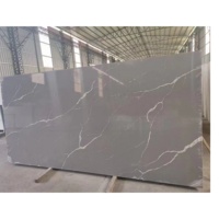 Harga grosir batu alam lempengan kuarsa marmer buatan Veneer desain Modern lempengan besar tahan air ramah lingkungan eksterior rumah