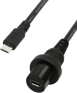 Tùy chỉnh chiều dài IP67 ô tô Micro <span class=keywords><strong>USB</strong></span> cáp 5-Pin Nam để nữ bảng điều chỉnh Núi mở rộng nhanh chóng sạc 4P pins kết nối - Product Image 3