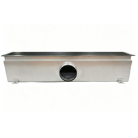 Boîte de ventilation flexible avec grille linéaire, boîte de ventilation murale pour système de ventilation commercial et résidentiel