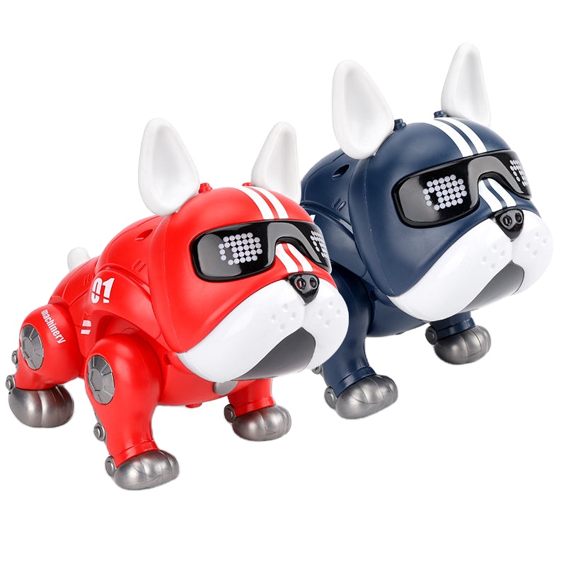 2022 Механическая игрушечная собака Робот щенок на батарейках электронный питомец собака для детей