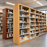 Estantería Metálica Moderna Personalizable para Biblioteca Escolar, con Recubrimiento en Polvo, Múltiples Estantes, Fácil Montaje KD, Venta Directa de Fábrica, OEM, ODM