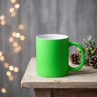 Mug en céramique à double paroi de haute qualité, grande capacité 350 ml, avec glaçure colorée par sublimation, livré avec boîte cadeau, idéal pour les boissons chaudes
