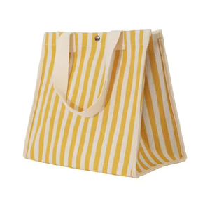 Bolsa de lona de diseño superior de fábrica, muy vendida, con estampado de barra a la moda, para compras, con logo personalizado. - Product Image 4