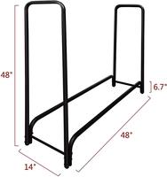 Soporte Plegable para Leña de 4 Pies/8 Pies, Extensible, para Interior y Exterior, Estante para Almacenamiento de Leña