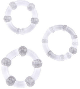 Mainan Seks Pria <span class=keywords><strong>Penis</strong></span> Delay Ejaculation O Beaded TPE Cock <span class=keywords><strong>Ring</strong></span> untuk Pria - Product Image 2