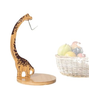Support à fruits en bois massif en forme de dinosaure pour la cuisine - Product Image 1