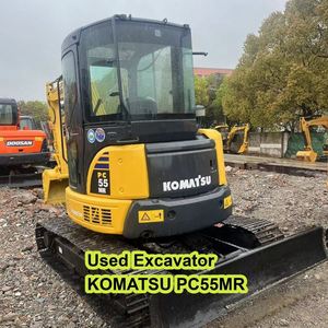 Mini-excavatrice Komatsu PC55MR 5,5 tonnes, modèle japonais, moteur Cummins et composants principaux, pompe incluse pour le creusement, haute qualité - Product Image 1