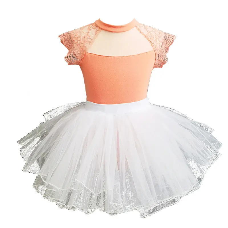 Girls Dance Leotards Ruffle Sleeve Ballet Outfits Clothes