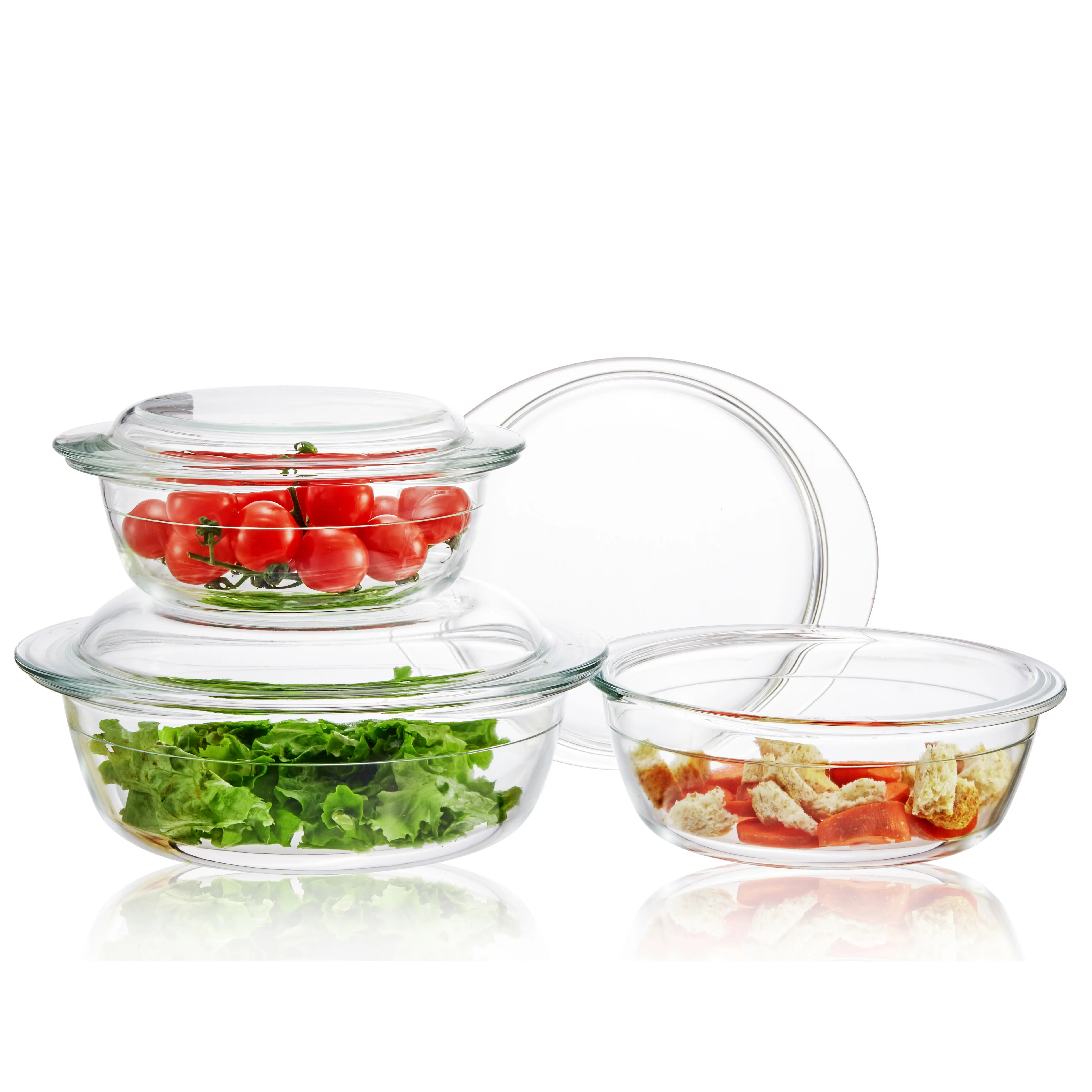 Linuo, стеклянная посуда для выпечки, кастрюля, посуда с крышками для кухни, Набор стеклянной посуды