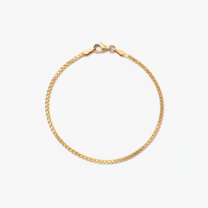 Bracelet chaîne serpent vintage classique plaqué or, motif papillon géométrique avec perles, idéal pour les fêtes religieuses tendance - Product Image 1