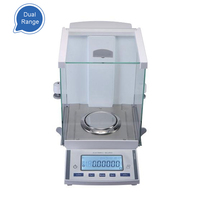 Balance analytique semi-automatique NanCon 0,01 mg, double plage, série ES-E, capacité 120 g, calibrage classique à montage arrière