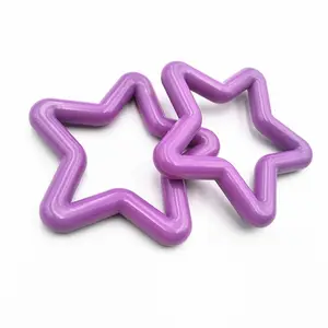 DIY noel teşekkürler veren partileri bebek oyuncakları asılı plastik dekoratif öğeler yıldız formu dekorasyon aksesuarları